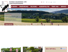 Tablet Screenshot of landfrauen.ch